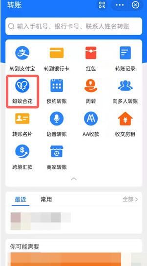 支付宝 支付宝蚂蚁合花怎么关闭