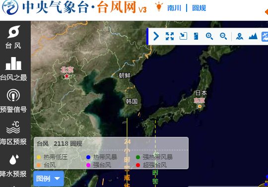 台风 台风“圆规”逼近海南路径实时发布系统最新位置