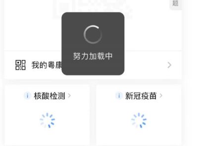 粤康码 粤康码打不开一直都在加载中怎么回事